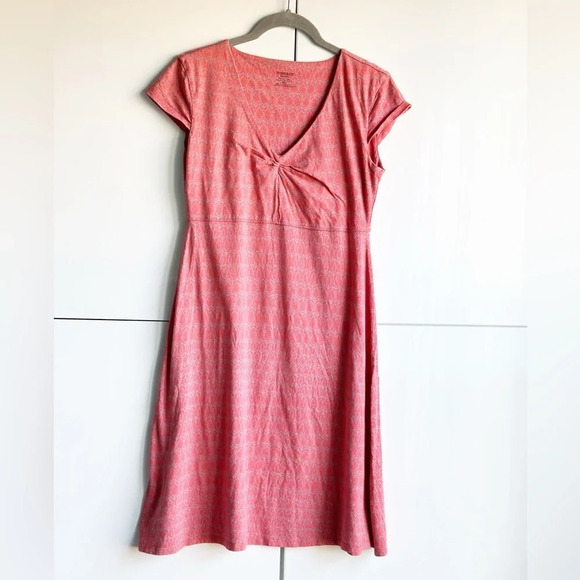 Toad & Co Rosemarie Cap Sleeve Dress Coral/ Orange women’s size small hiking - Picture 7 of 9